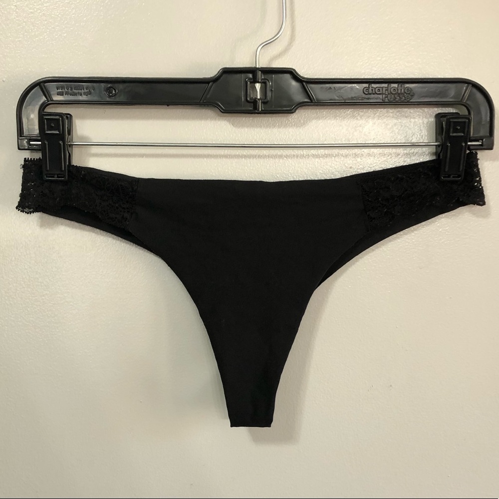 Victoria’s Secret Pink Black No-Show Thong